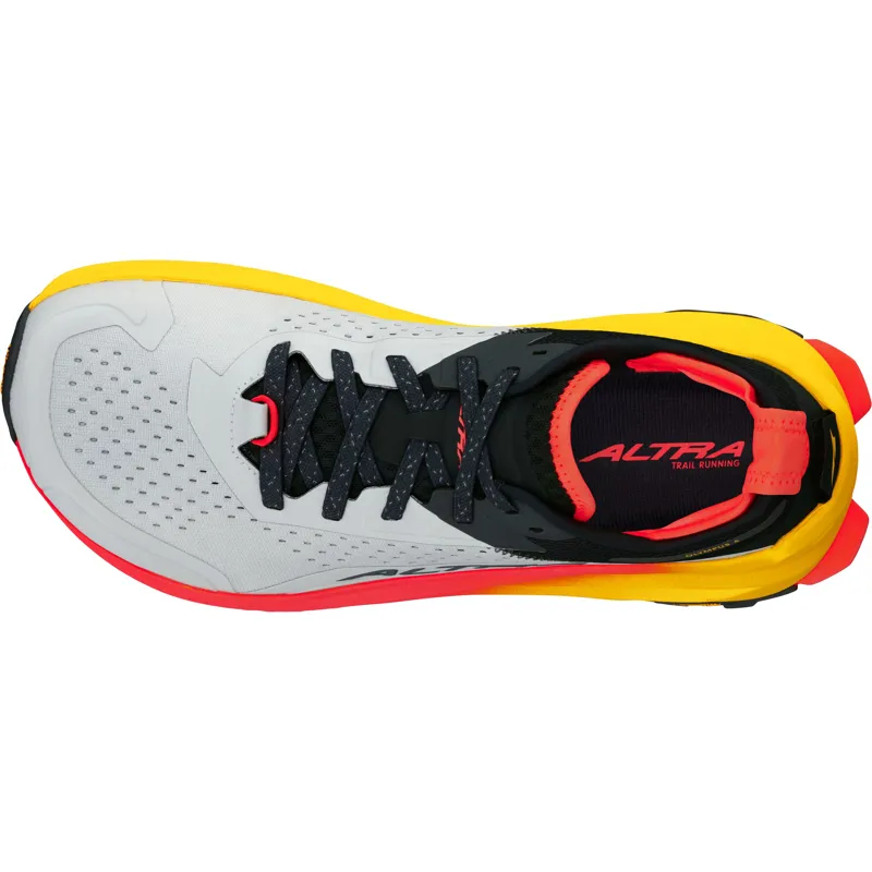 Altra Mens Olympus 6 Trail Shoes - Grey-Red-5