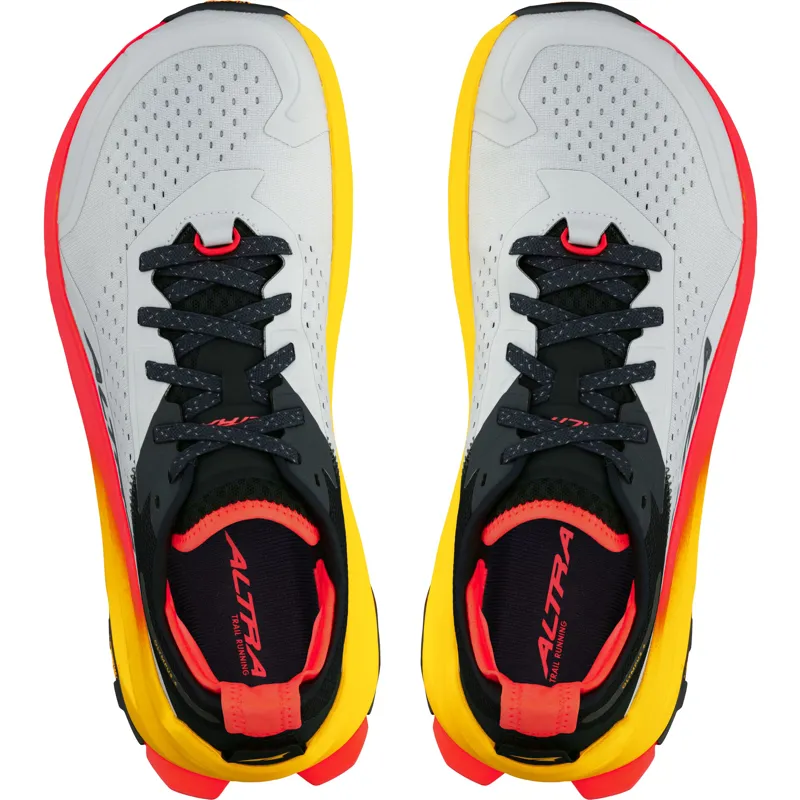 Altra Mens Olympus 6 Trail Shoes - Grey-Red-9