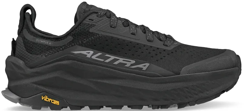 Altra Womens Olympus 6 Trail Shoes - Black-Black