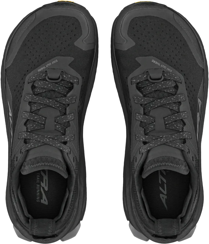 Altra Womens Olympus 6 Trail Shoes - Black-Black-7