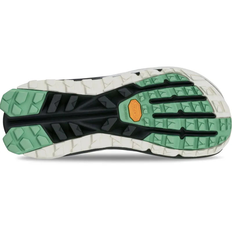 Altra Womens Olympus 6 Trail Shoes - Gray-Lime-7