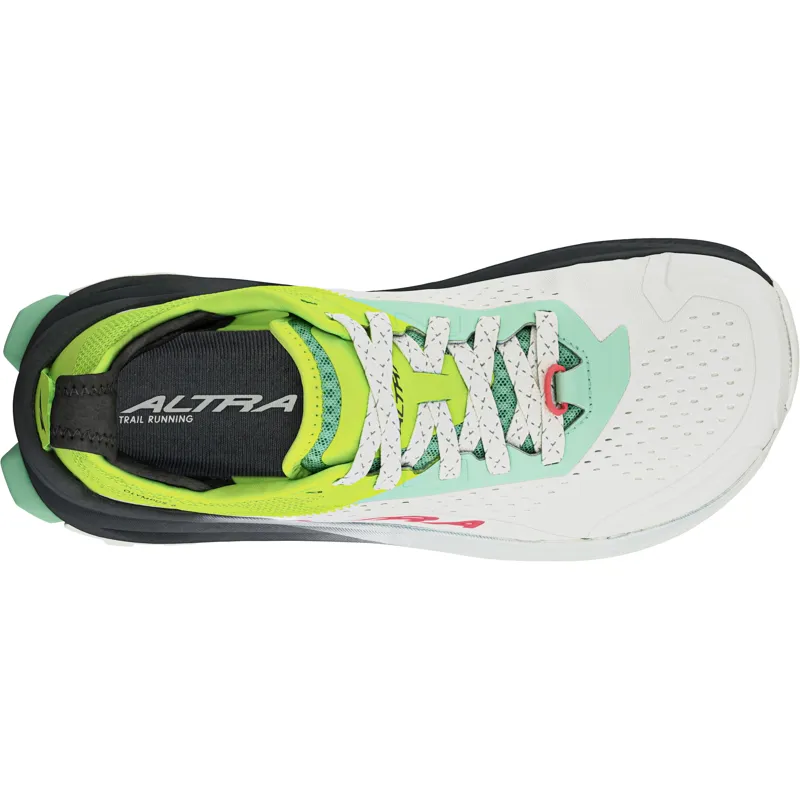 Altra Womens Olympus 6 Trail Shoes - Gray-Lime-4
