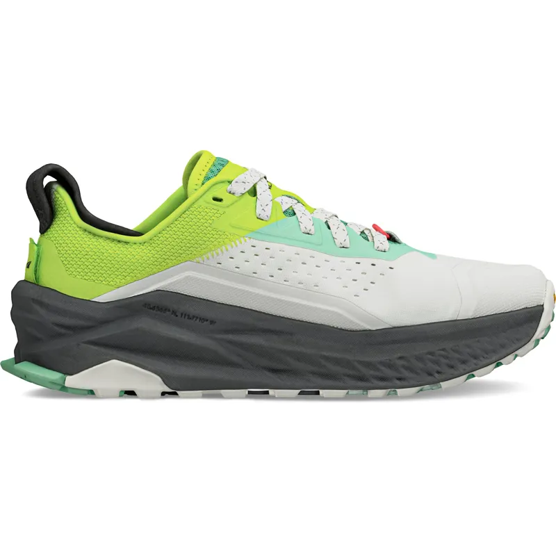 Altra Womens Olympus 6 Trail Shoes - Gray-Lime-2