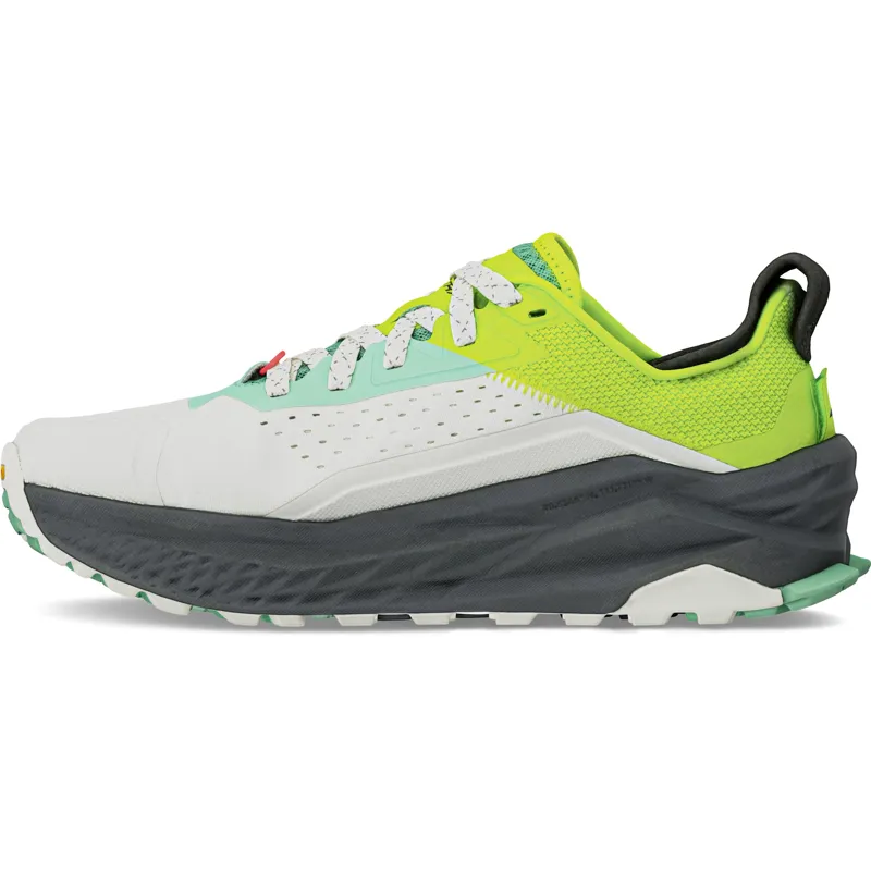 Altra Womens Olympus 6 Trail Shoes - Gray-Lime-3