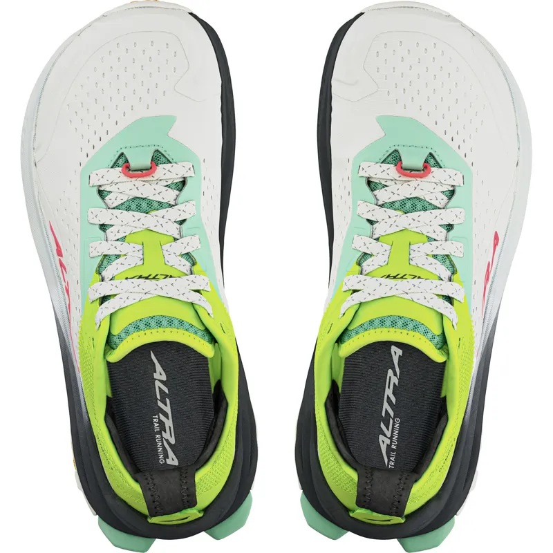 Altra Womens Olympus 6 Trail Shoes - Gray-Lime-9