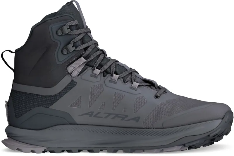Altra Mens Lone Peak 9 Waterproof Mid Boots - Black-Gray-2