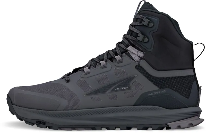 Altra Mens Lone Peak 9 Waterproof Mid Boots - Black-Gray-1