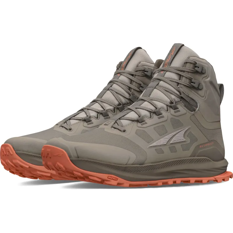 Altra Mens Lone Peak 9 Waterproof Mid Boots - Brown-Taupe-7