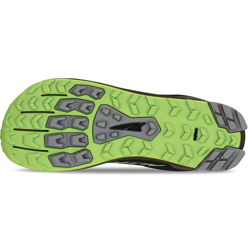 Altra Mens Lone Peak 9 Waterproof Low Trail Shoes - Lime-Black-7