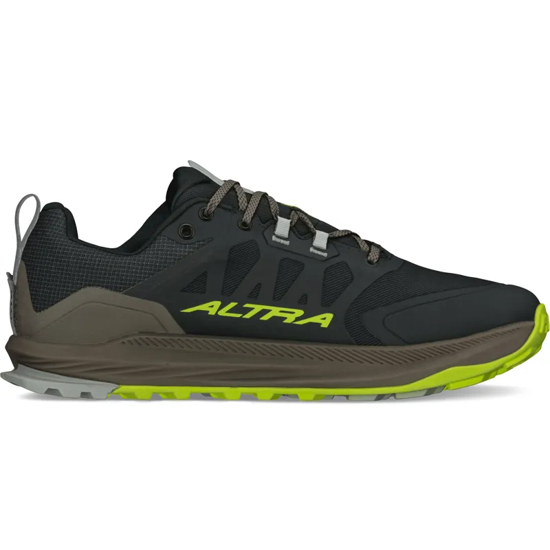 Altra Mens Lone Peak 9 Waterproof Low Trail Shoes - Lime-Black-2
