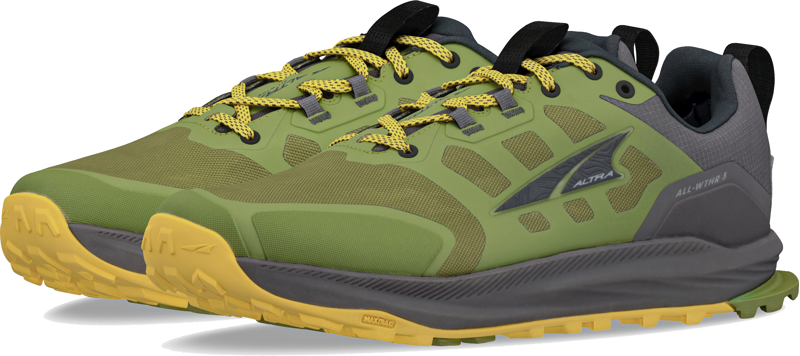 Altra Mens Lone Peak 9 Waterproof Low Trail Shoes - Dusty Olive-8