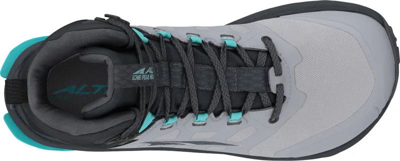 Altra Womens Lone Peak 9 Waterproof Mid Boots - Black-Gray-6