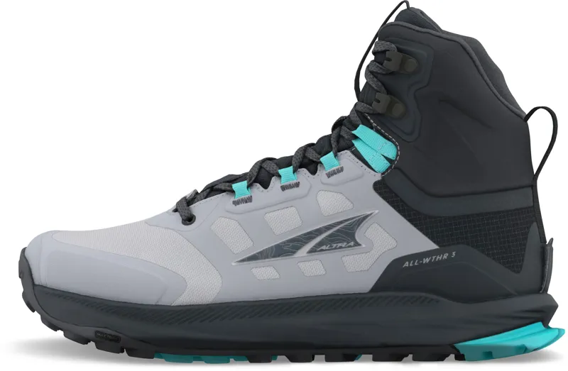 Altra Womens Lone Peak 9 Waterproof Mid Boots - Black-Gray-1