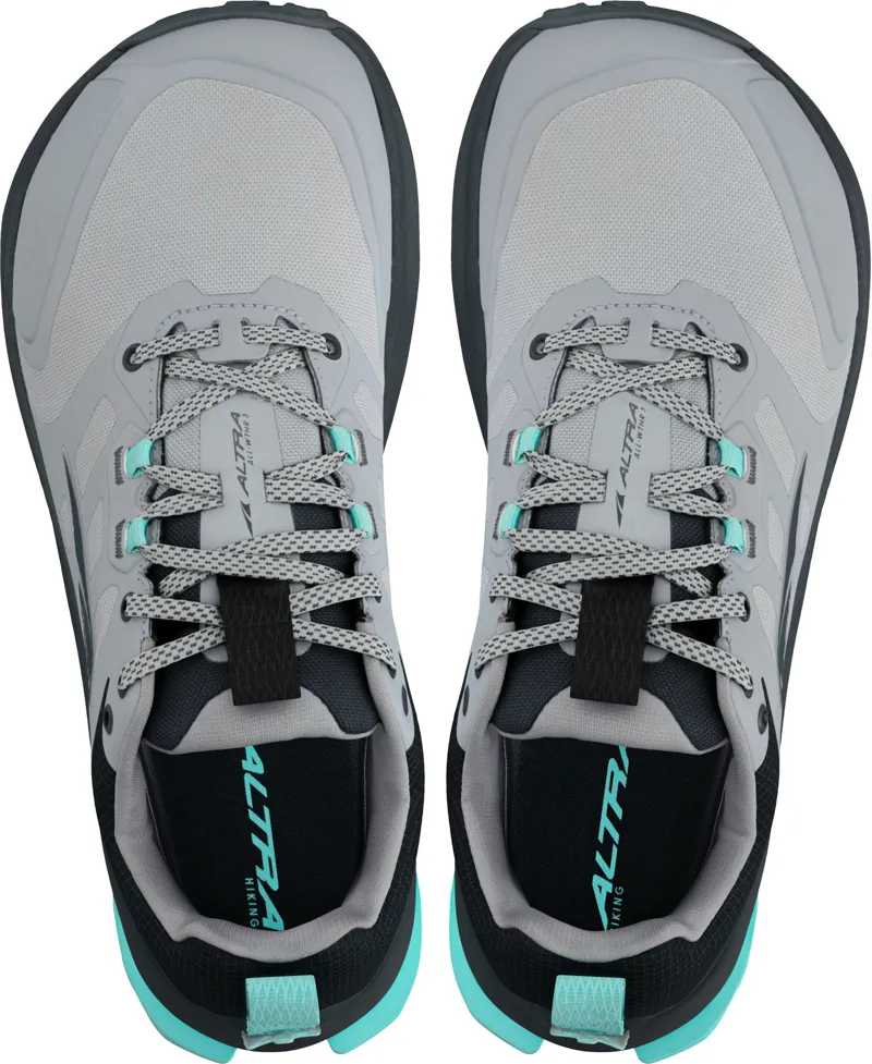 Altra Womens Lone Peak 9 Waterproof Low Trail Shoes - Black-Gray-8