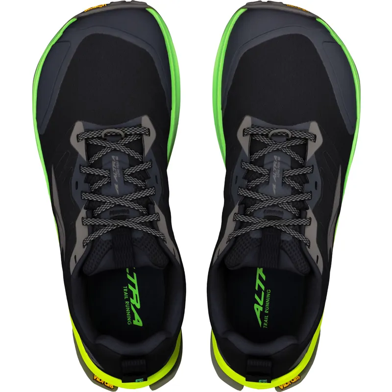 Altra Mens Lone Peak 9+ Trail Shoes - Black-Dark Gull Grey-Green Gecko-4