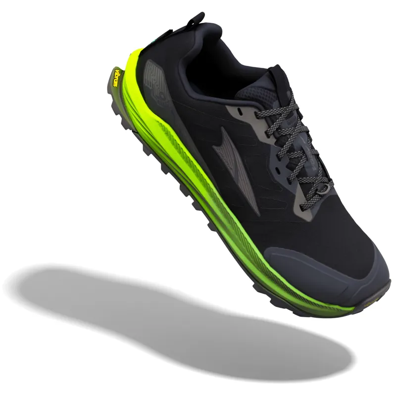 Altra Mens Lone Peak 9+ Trail Shoes - Black-Dark Gull Grey-Green Gecko-3