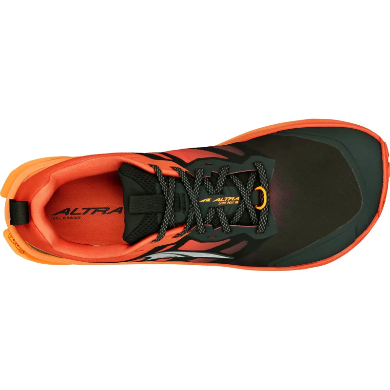 Altra Mens Lone Peak 9+ Trail Shoes - Black-Orange-4