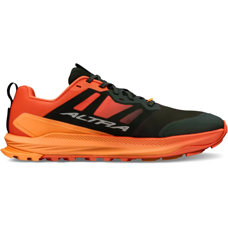 Altra Mens Lone Peak 9+ Trail Shoes - Black-Orange-2