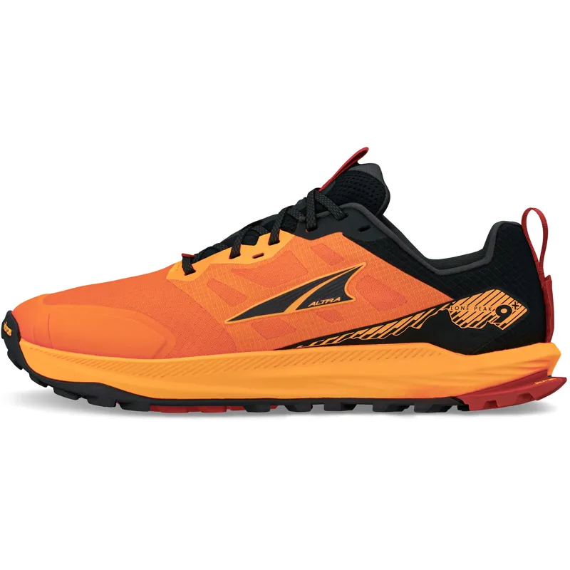 Altra Mens Lone Peak 9+ Trail Shoes - Orange-Black-1