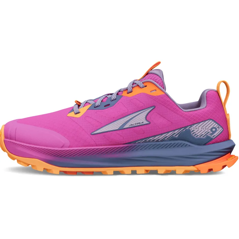 Altra Womens Lone Peak 9+ Trail Shoes - Raspberry-1