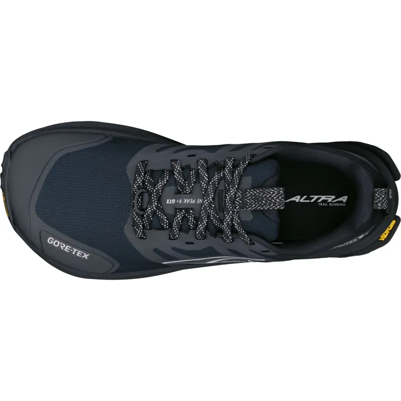 Altra Womens Lone Peak 9+ GTX Trail Shoes - Black-Black-5