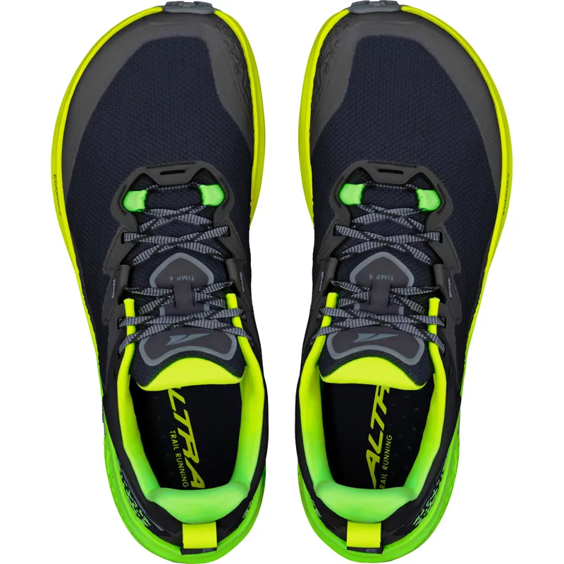 Altra Mens Timp 6 Trail Shoes - Black-Turbulence-Green Gecko-5