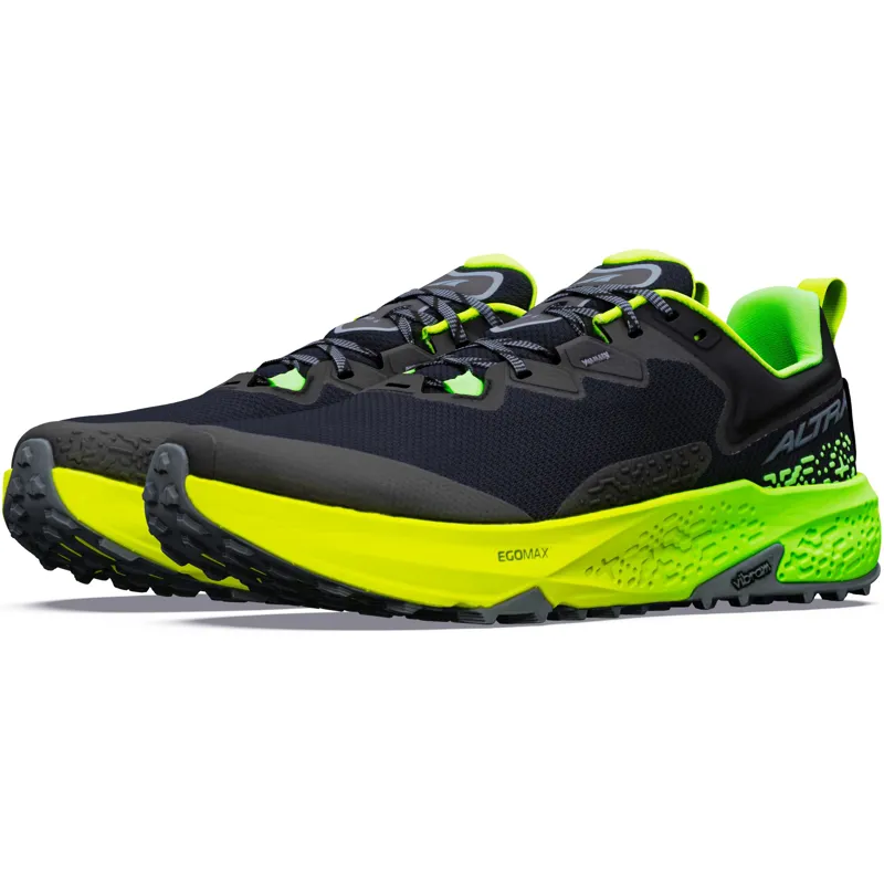 Altra Mens Timp 6 Trail Shoes - Black-Turbulence-Green Gecko-3