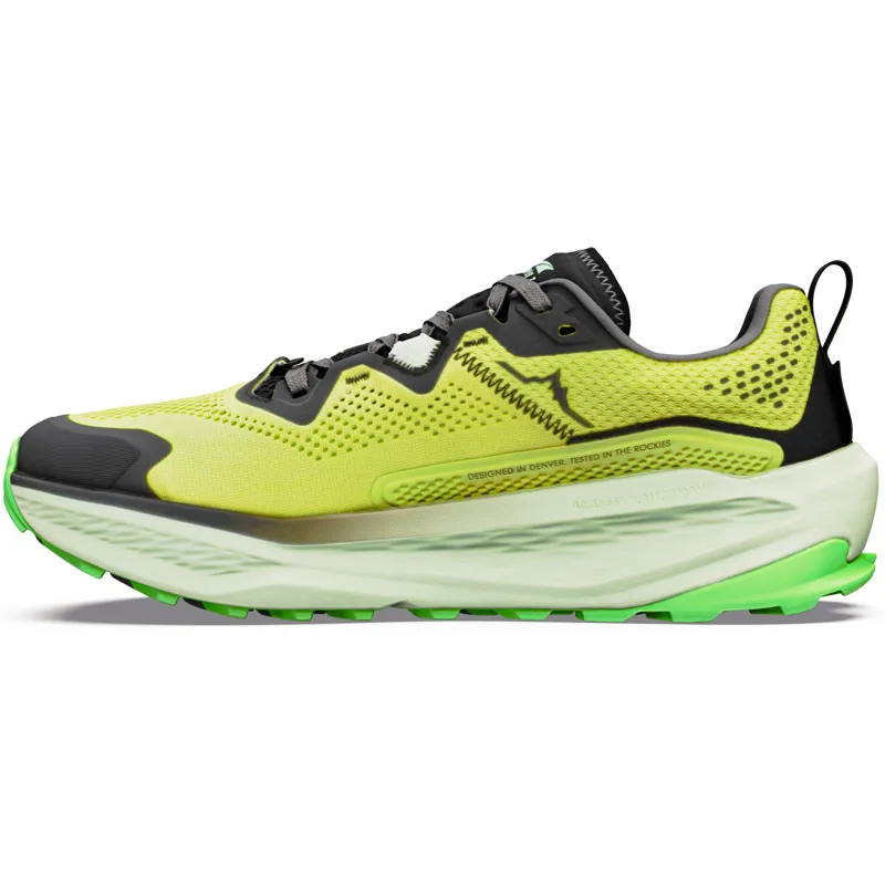 Altra Mens Olympus 7 Trail Shoes - Wild Lime-Black-Lime Cream-1