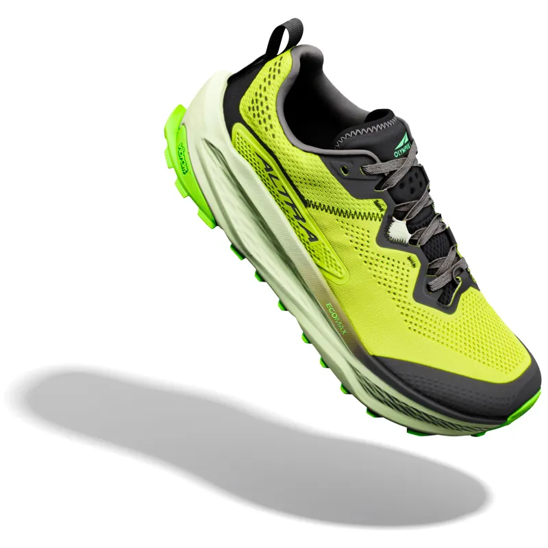 Altra Mens Olympus 7 Trail Shoes - Wild Lime-Black-Lime Cream-3