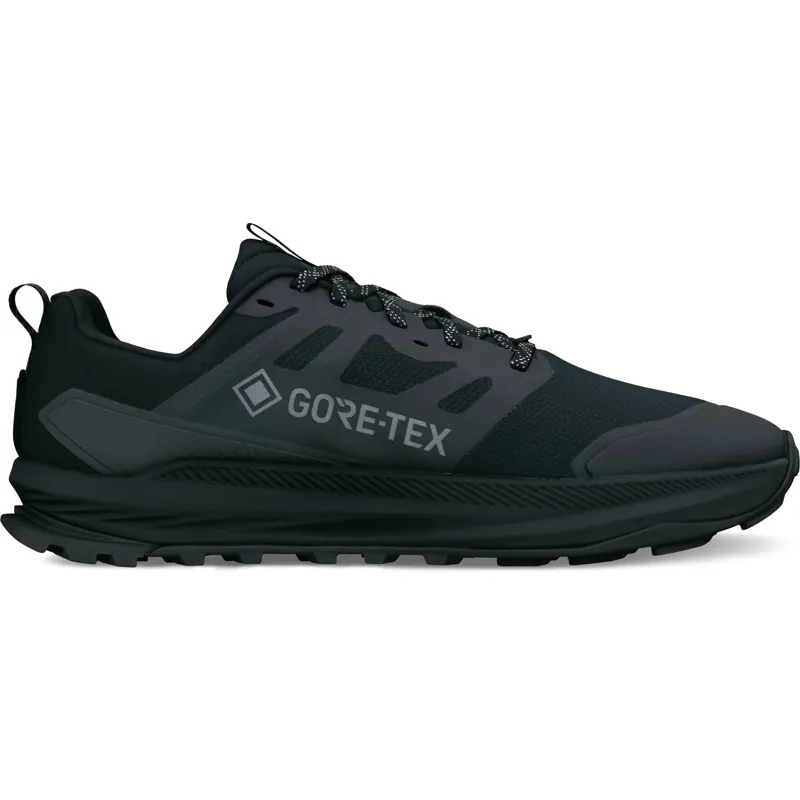 Altra Mens Lone Peak 9 + GTX Trail Shoes - Black-Black-2