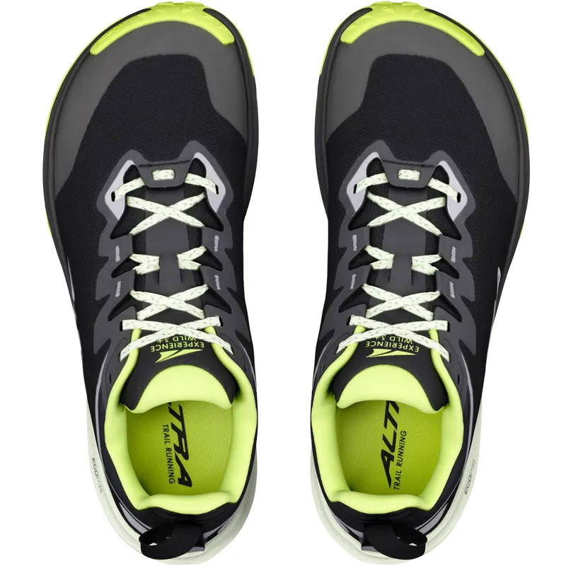 Altra Mens Experience Wild 3+ Trail Shoes - Black-Silver-Acid Lime-4