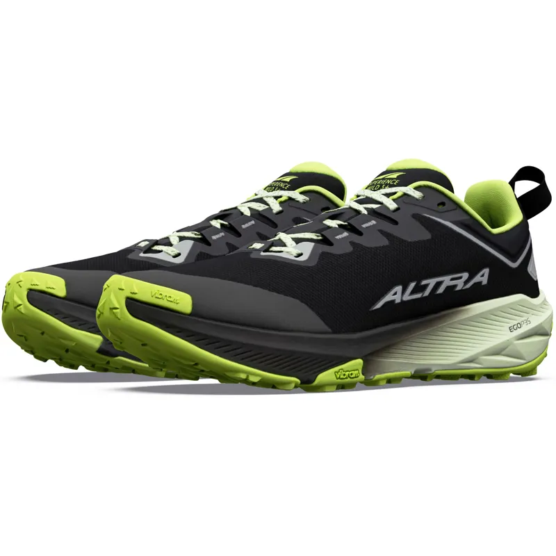 Altra Mens Experience Wild 3+ Trail Shoes - Black-Silver-Acid Lime-2