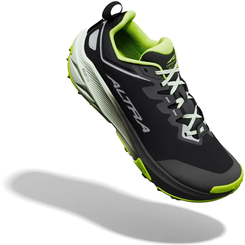 Altra Mens Experience Wild 3+ Trail Shoes - Black-Silver-Acid Lime-3