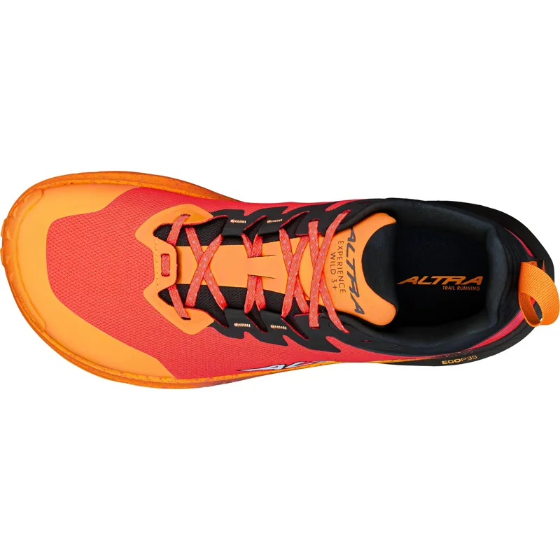 Altra Mens Experience Wild 3+ Trail Shoes - Black-Orange-5
