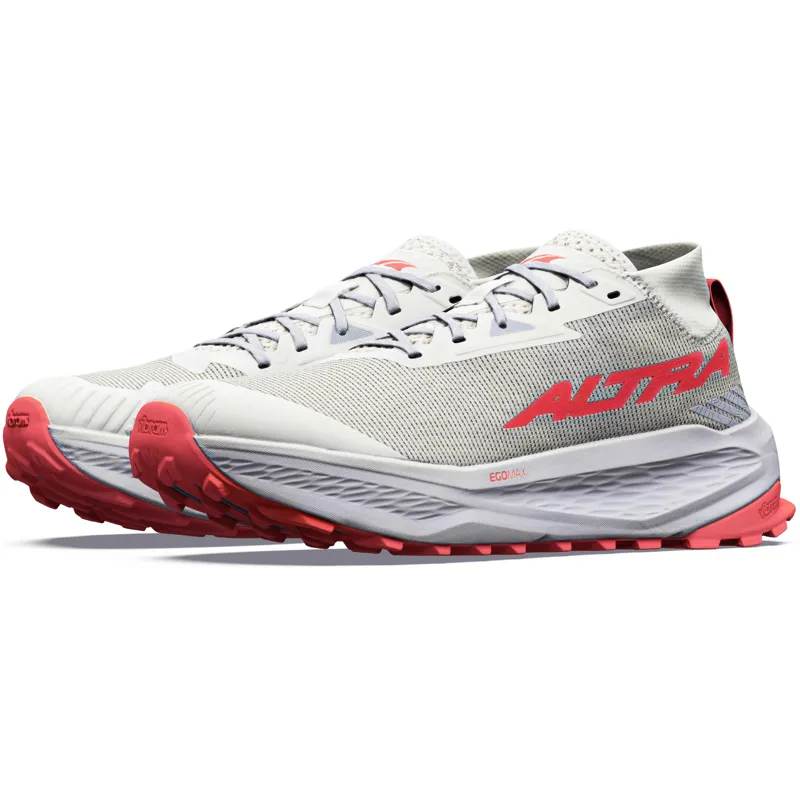 Altra Mens Olympus 275 HILO Trail Shoes - Vaporous Gray-Fiery Coral-2