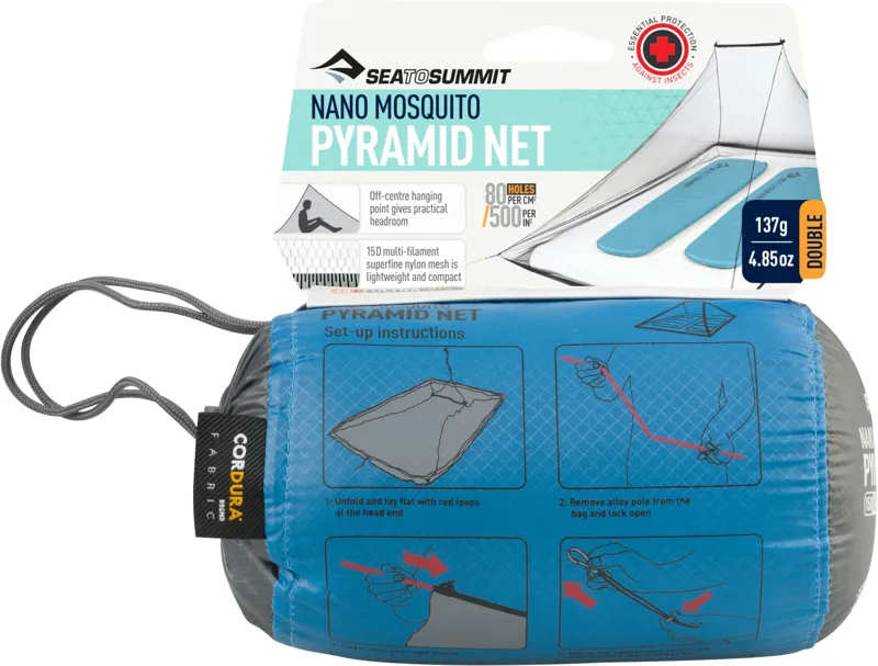 Sea To Summit Nano Mosquito Pyramid Net - Double-4