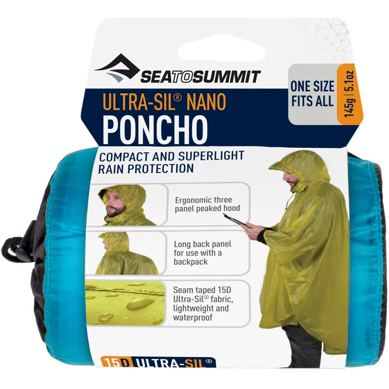 Sea To Summit Ultra-Sil Nano Poncho - Blue-2