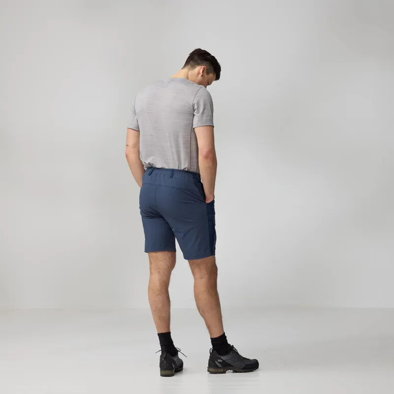 Fjallraven Mens Abisko Hybrid Trail Shorts - Navy-3