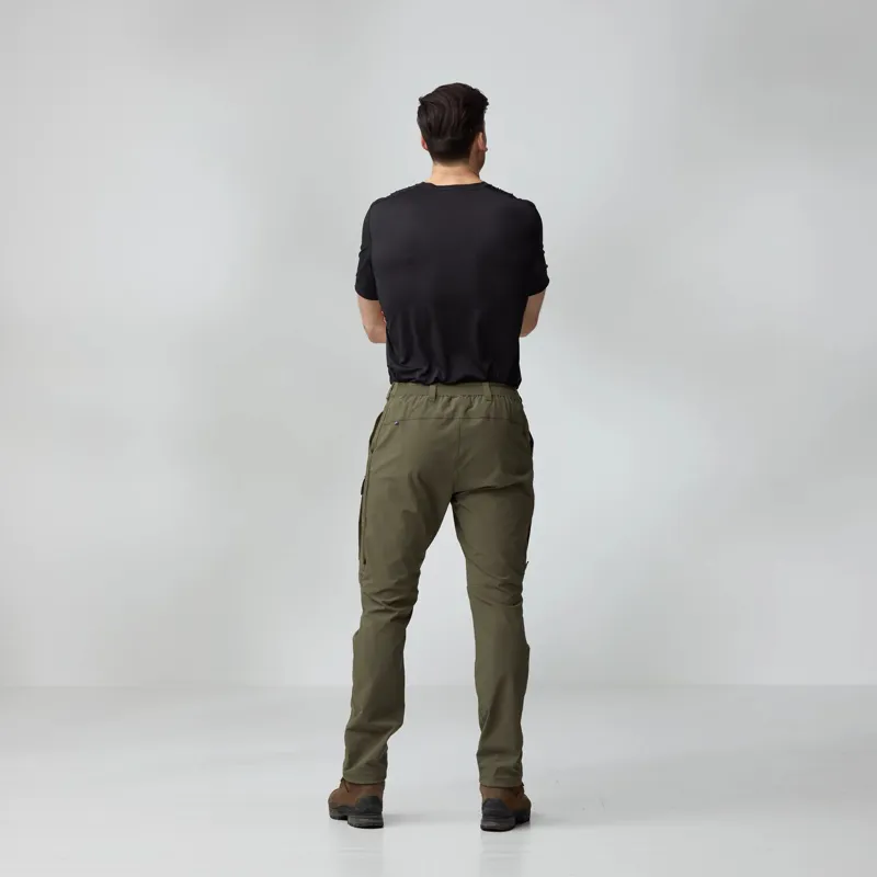 Fjallraven Mens Abisko Hybrid Trail Trousers - Black-3