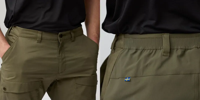 Fjallraven Mens Abisko Hybrid Trail Trousers - Black-12