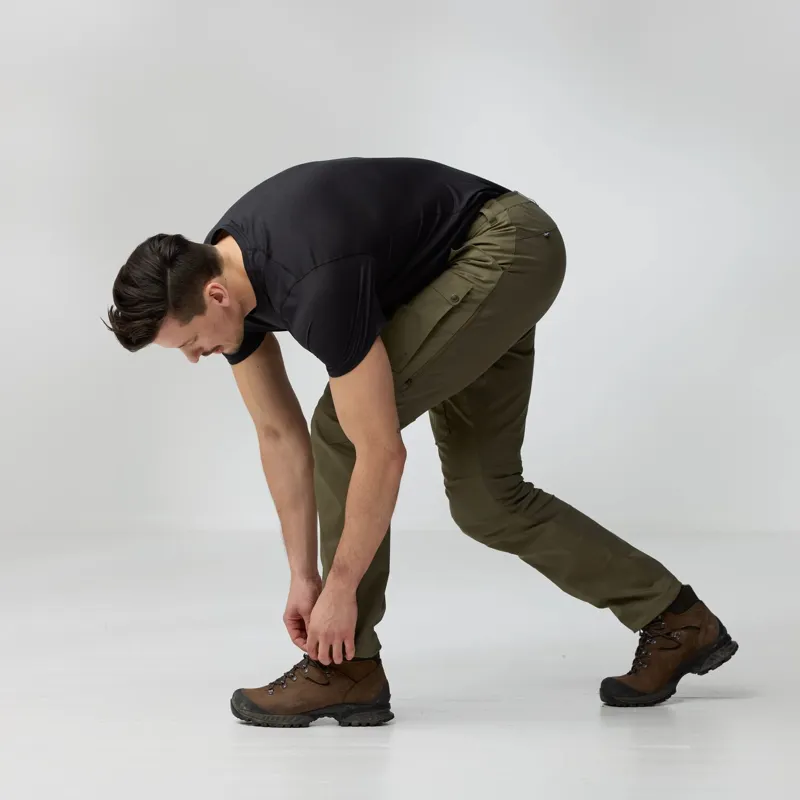 Fjallraven Mens Abisko Hybrid Trail Trousers - Black-7