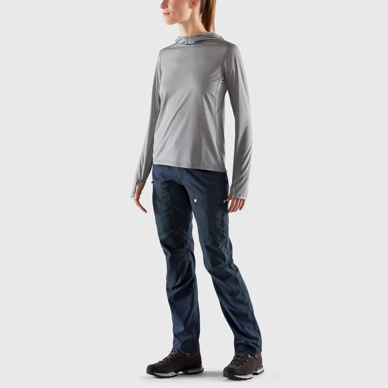 Fjallraven Womens Abisko Sun-Hoodie - Patina Green-2