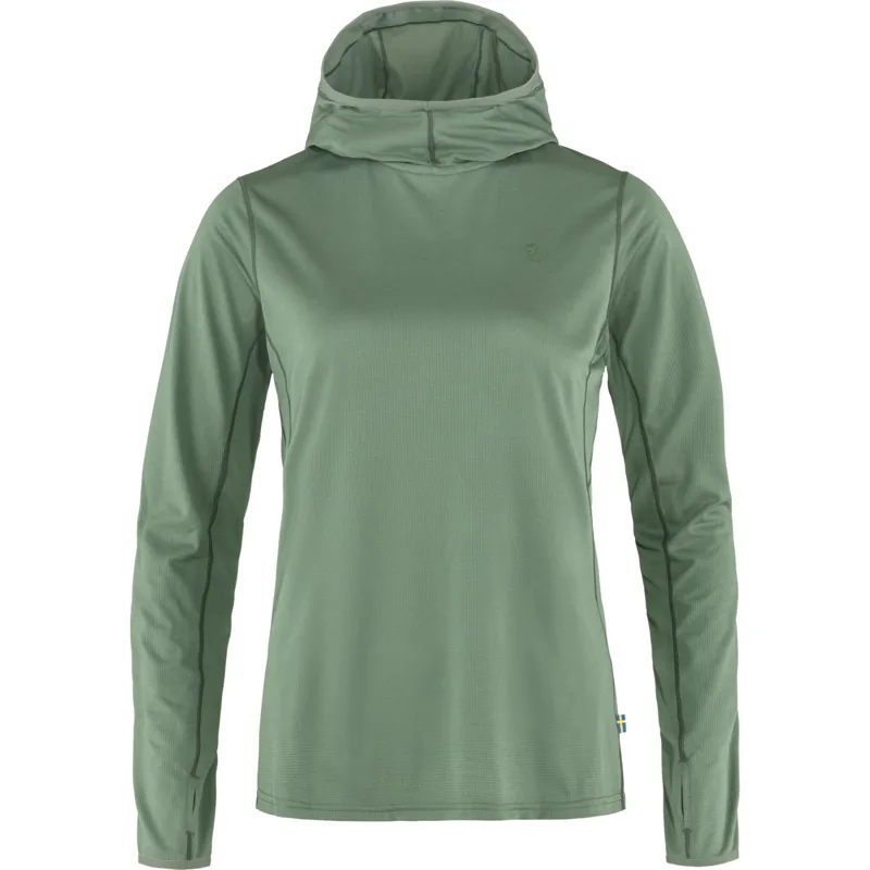 Fjallraven Womens Abisko Sun-Hoodie - Patina Green