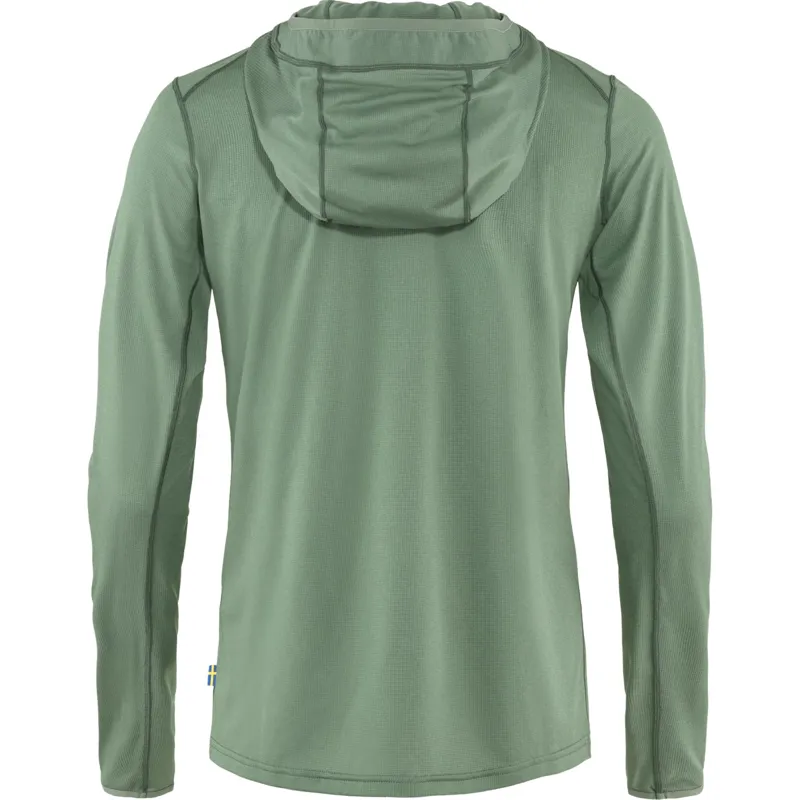 Fjallraven Womens Abisko Sun-Hoodie - Patina Green-1