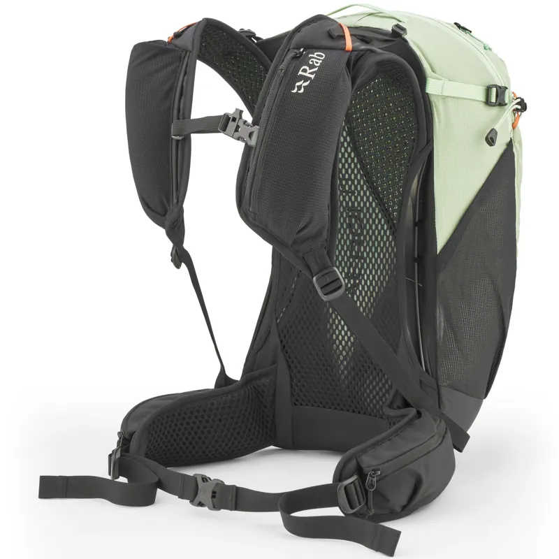 Rab Womens Airox 22ND Rucksack - Fig Green-Black-2