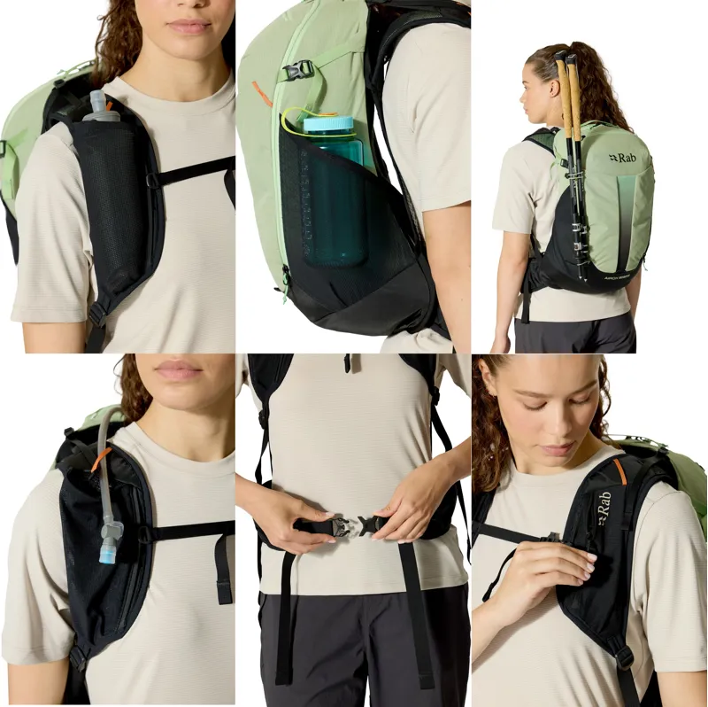 Rab Womens Airox 22ND Rucksack - Fig Green-Black-10