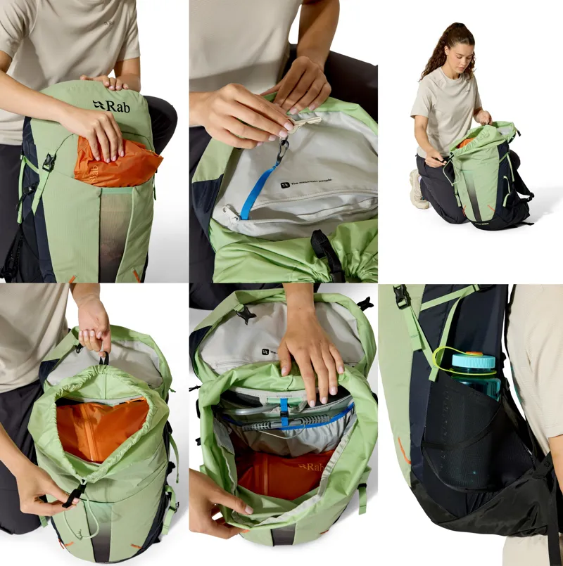 Rab Womens Airox 28ND Rucksack - Fig Green-Black-12