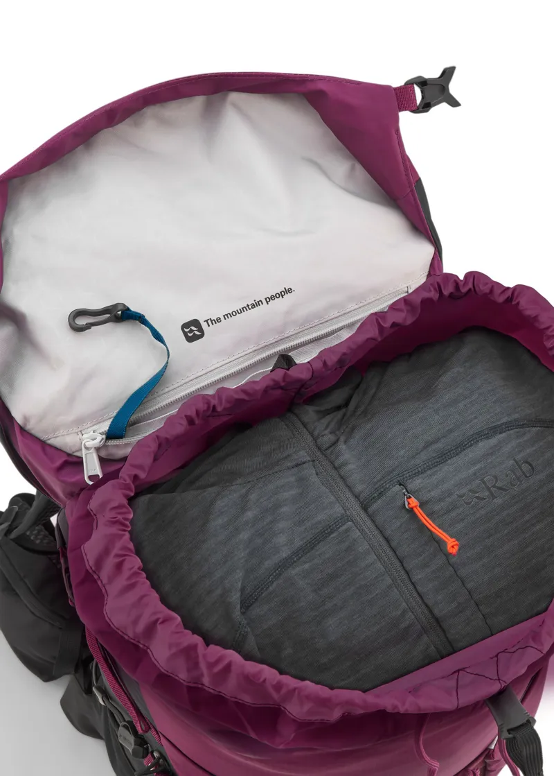 Rab Womens Airox 28ND Rucksack - Mulberry-Black-8