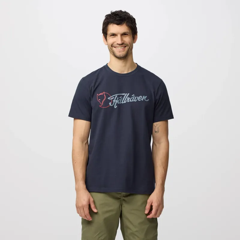 Fjallraven Mens Archive Logo T-Shirt - Dark Navy-2