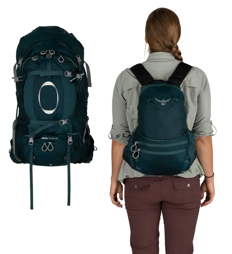 Osprey Womens Ariel Plus 70 Rucksack - Black-10